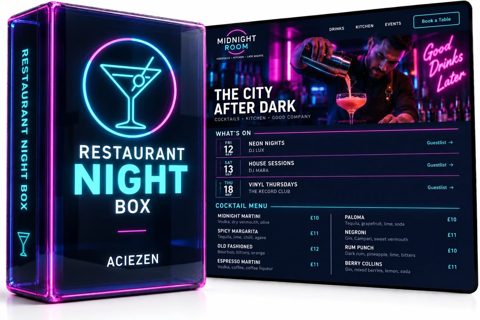 Restaurant Night Box view 1