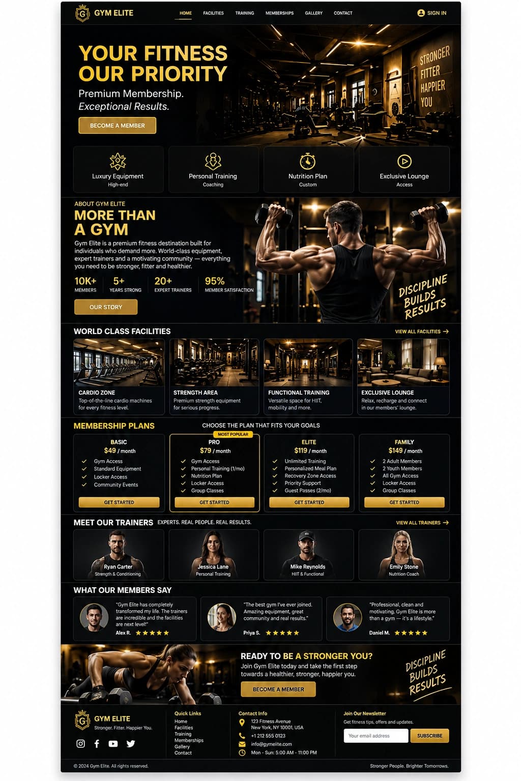 Gym Elite Box full page preview
