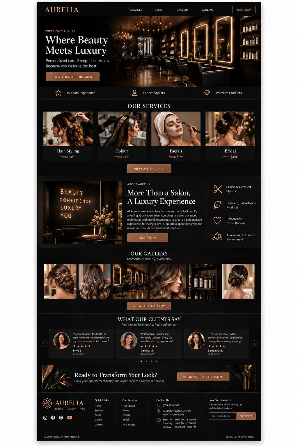 Salon Luxe Box full page preview