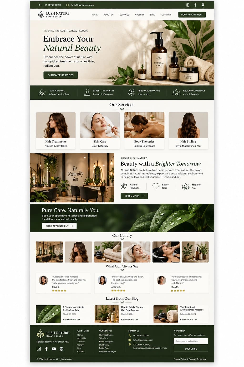 Salon Natural Box full page preview