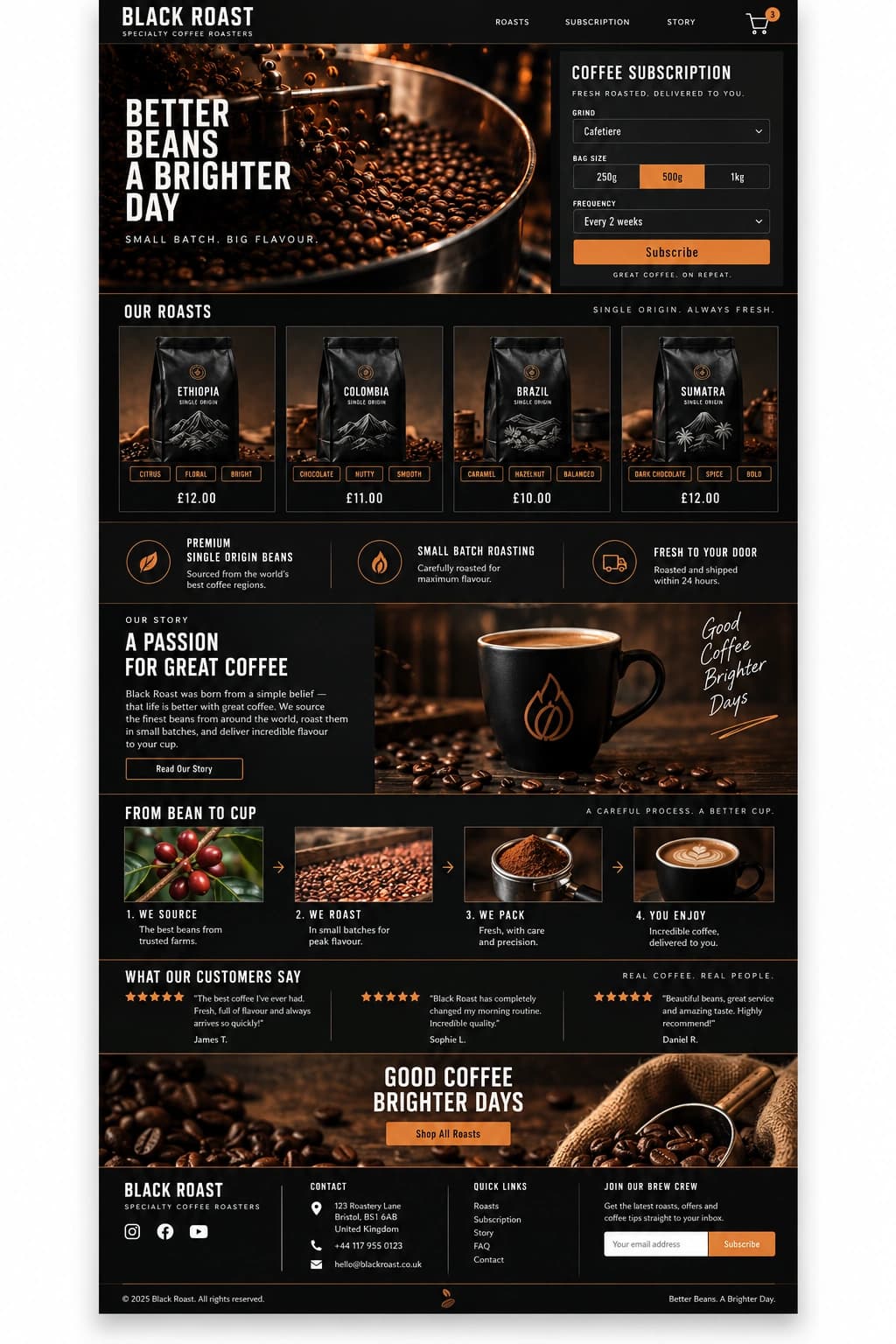 Cafe Roast Box full page preview