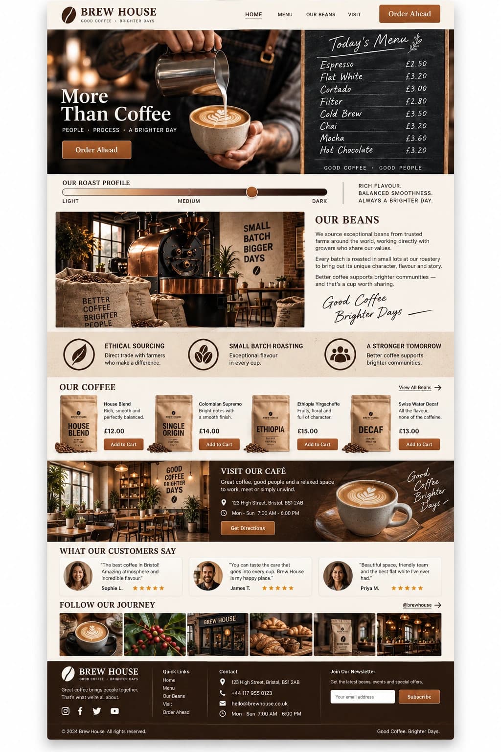 Cafe Brew Box full page preview