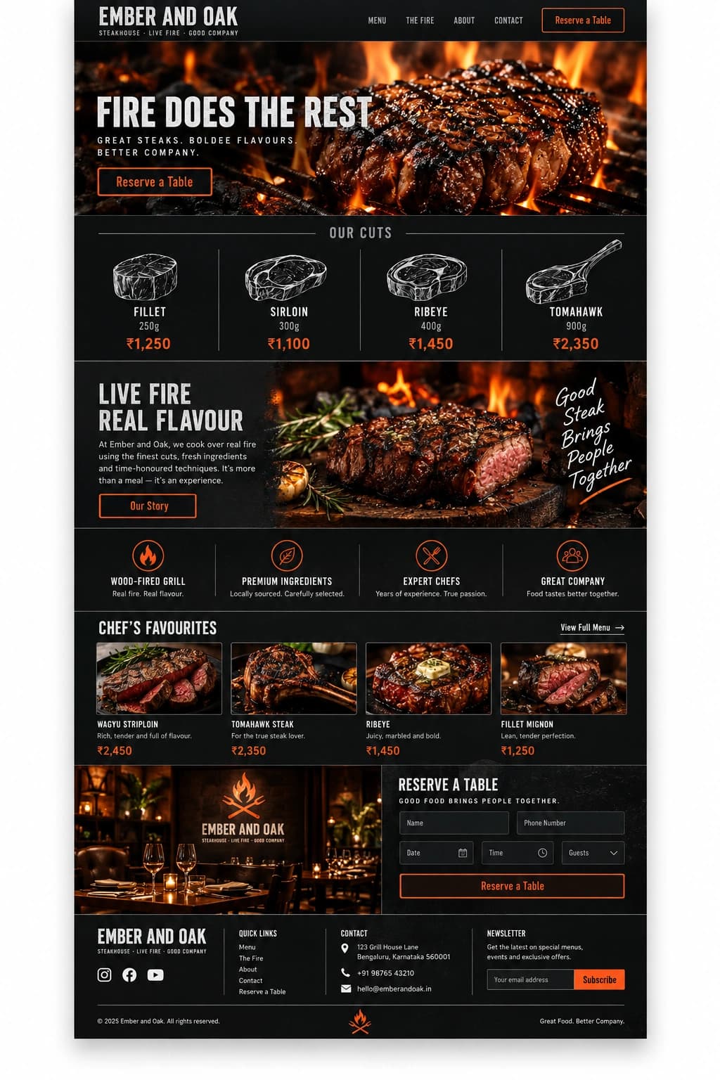 Restaurant Grill Box full page preview